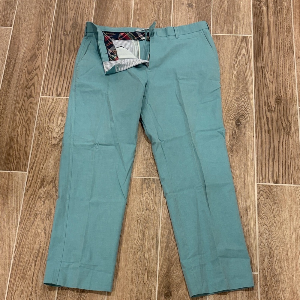 Brooks Brothers Men's Mint Fitzgerald 1818 Chinos 36/32